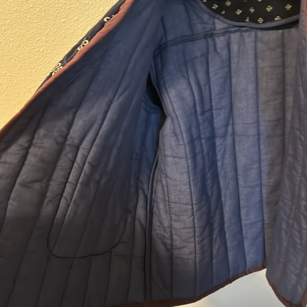 Patterned Velvet Quilted Jacket - Picture 7 of 7